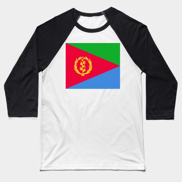 Eritrea flag Baseball T-Shirt by flag for all